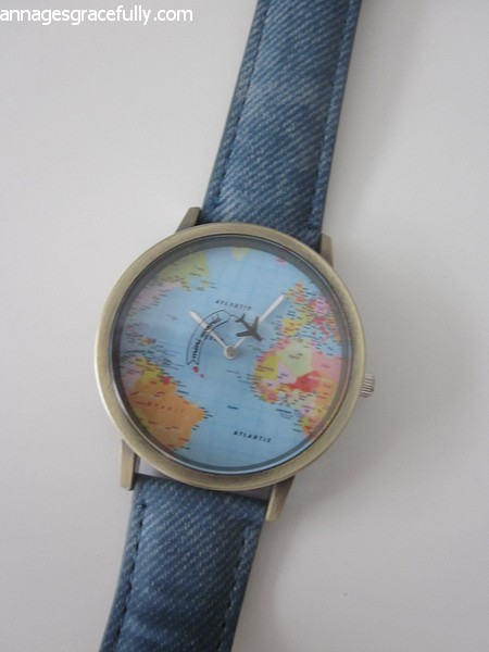 wereldkaart horloge